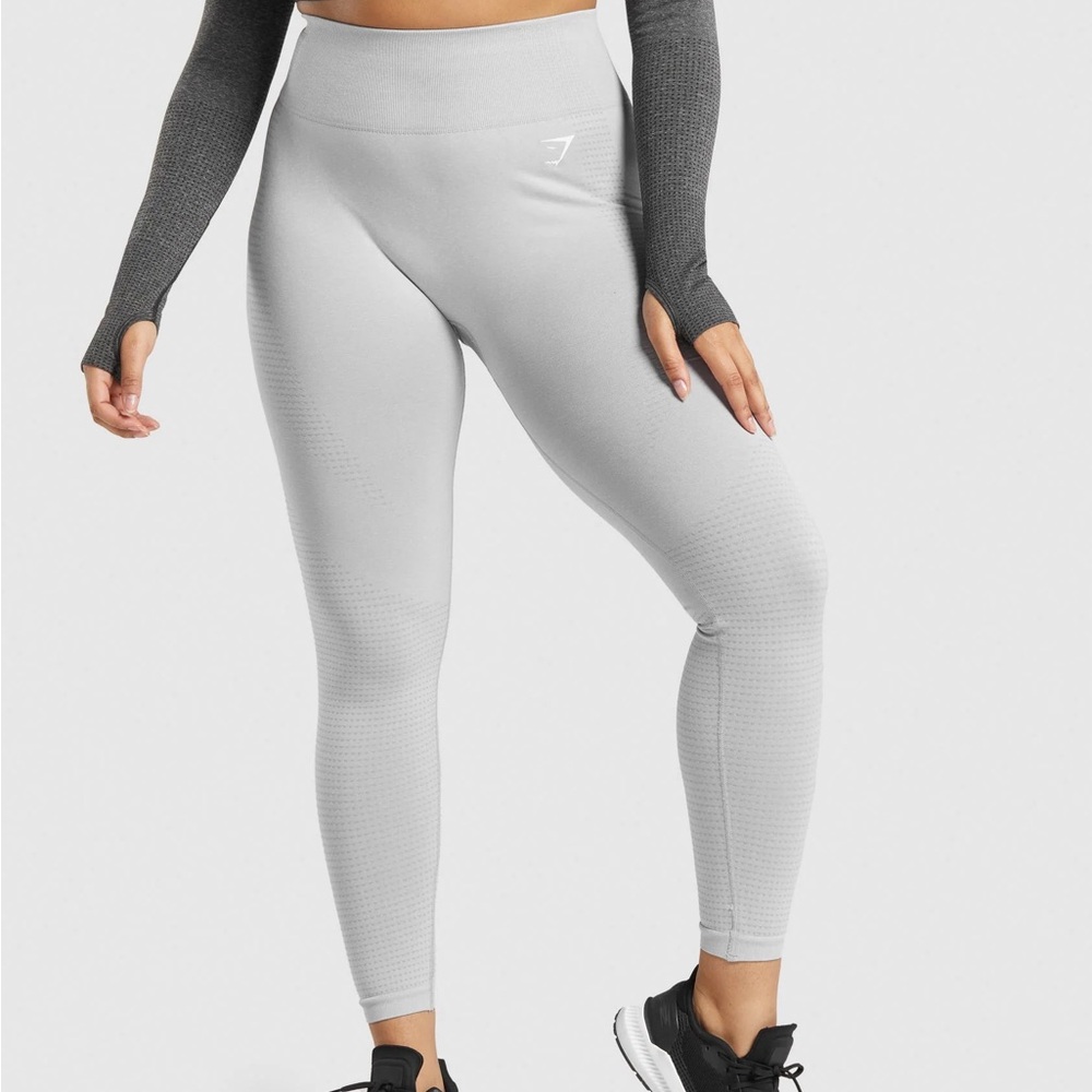 Gymshark Vital Seamless 2.0 Leggings - Light Grey Marl
